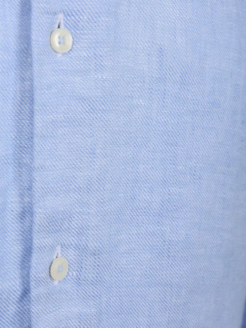 Overhemd linnen mid blue