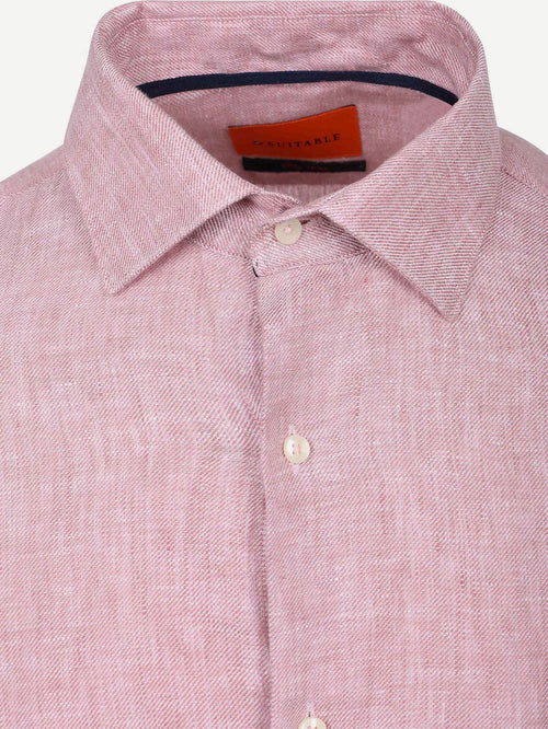 Overhemd linnen roze