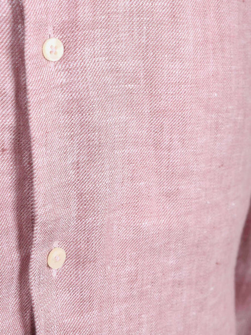Overhemd linnen roze
