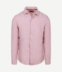 Overhemd linnen roze