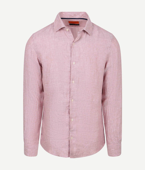 Overhemd linnen roze