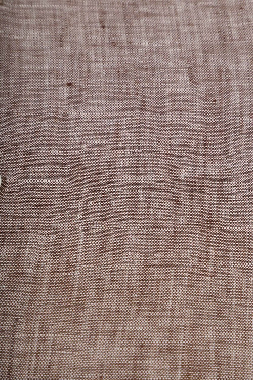 Suitable overhemd linnen taupe | Slim-fit
