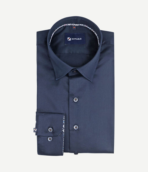 Overhemd donkerblauw 270-5