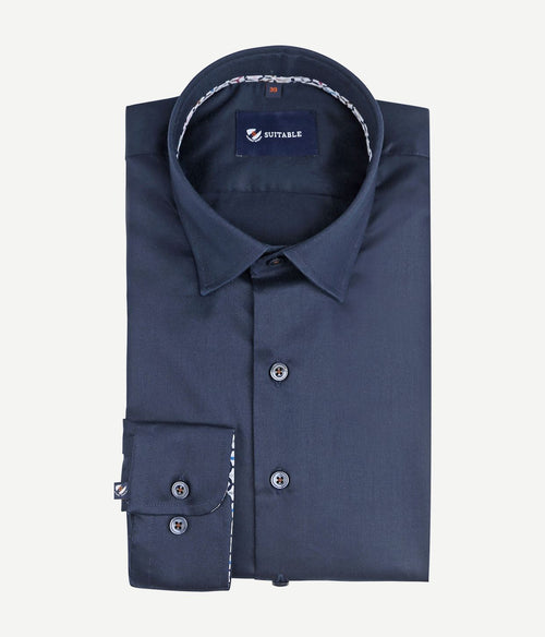 Suitable overhemd donkerblauw 270-5 | Slim-fit