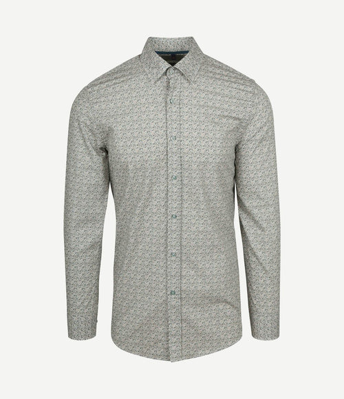 Overhemd paisley groen