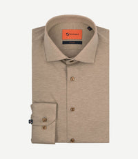 Overhemd pique beige