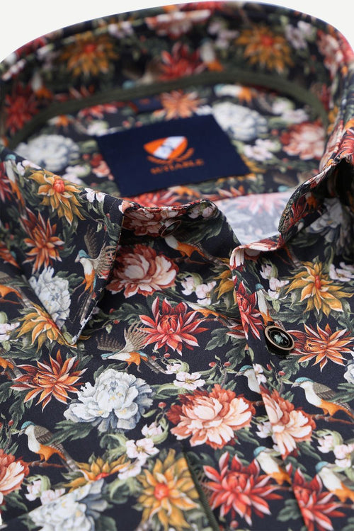 Suitable overhemd print multicolour 267-13 | Slim-fit