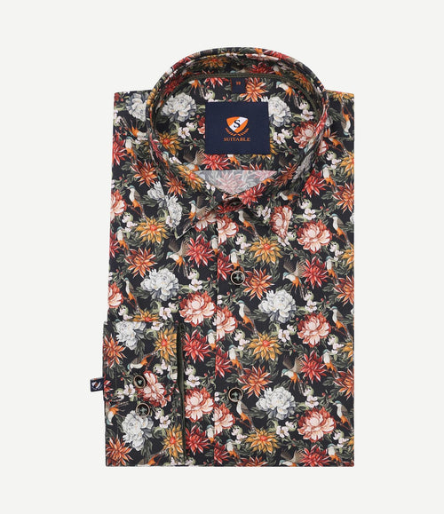 Overhemd print multicolour 267-13