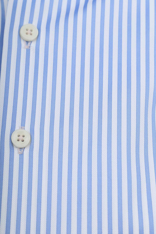 Suitable overhemd streep blauw | Slim-fit