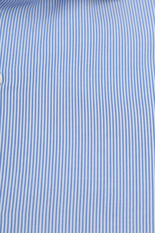Suitable overhemd strepen blauw | Slim-fit