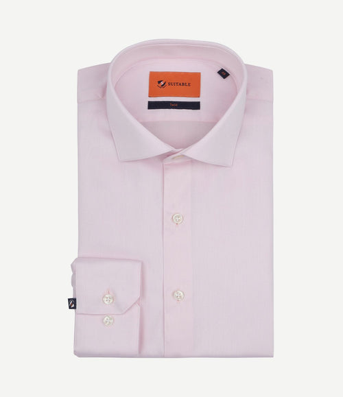 Overhemd twill roze