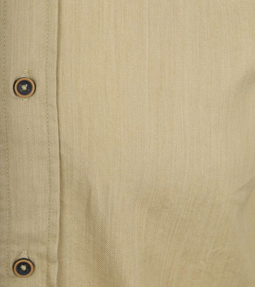 Overhemd washed sand