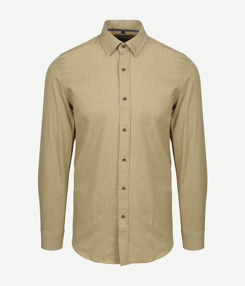 Suitable overhemd washed sand | Slim-fit