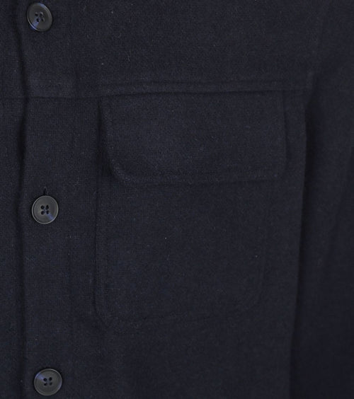 Suitable overshirt august wool blend donkerblauw | Regular-fit