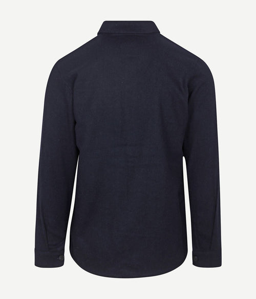 Suitable overshirt august wool blend donkerblauw | Regular-fit