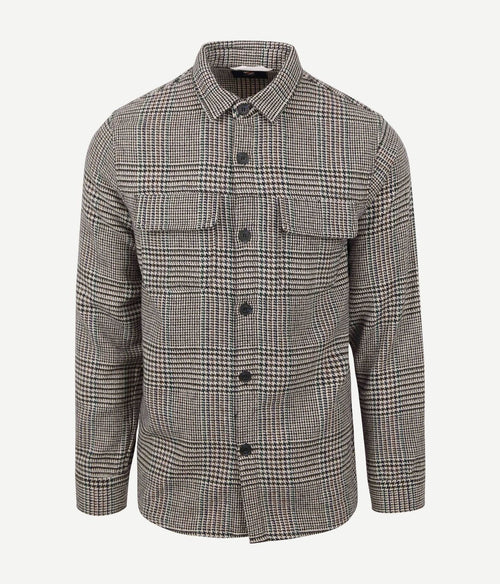 Suitable overshirt augustus flanel beige | Regular-fit
