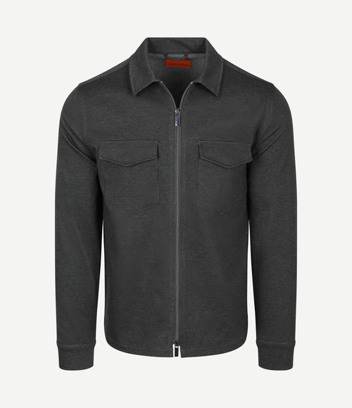 Overshirt Billy houndstooth forest