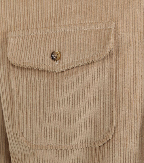 Suitable overshirt corduroy kaki