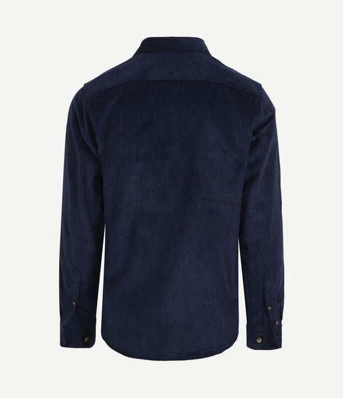 Overshirt corduroy donkerblauw