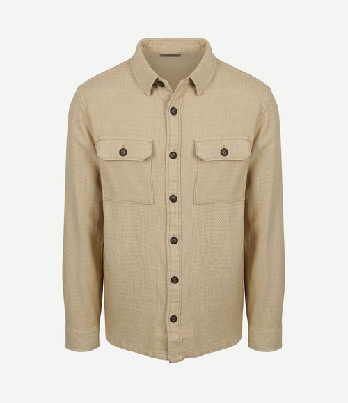 Overshirt structure beige