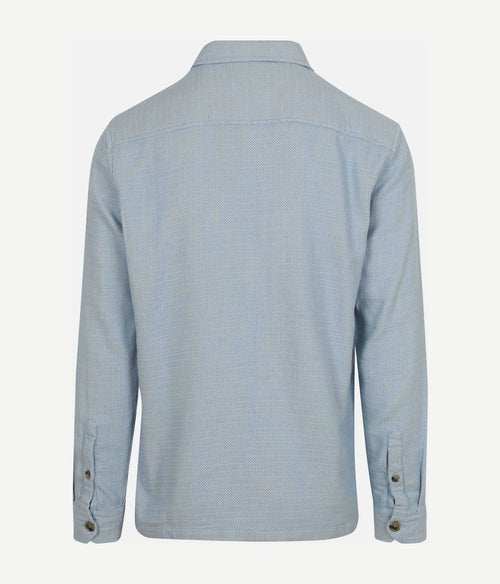 Overshirt structure lichtblauw