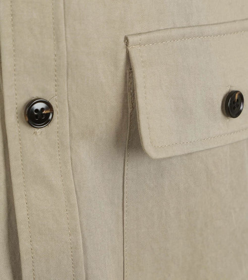 Overshirt tencel greige
