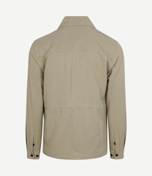 Overshirt tencel greige