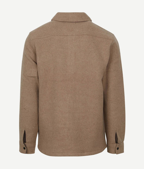 Suitable overshirt wool blend beige | Regular-fit