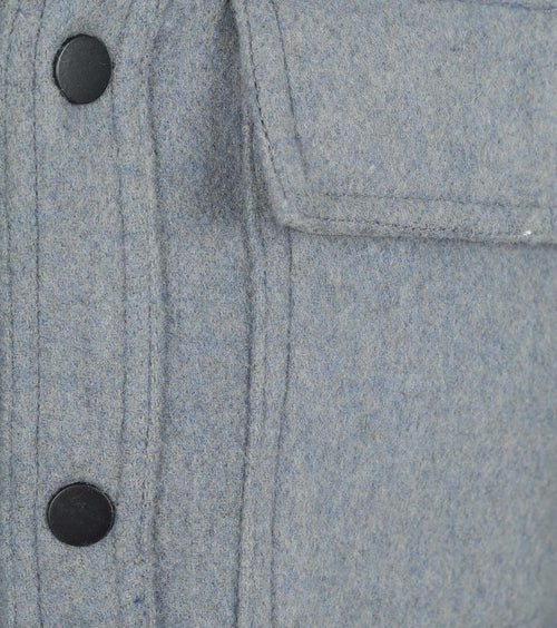 Suitable overshirt wool blend blauw | Regular-fit