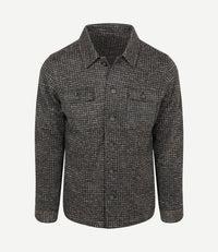 Overshirt wool blend bouclé bruin