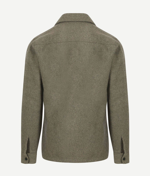 Suitable overshirt wool blend olijfgroen | Regular-fit