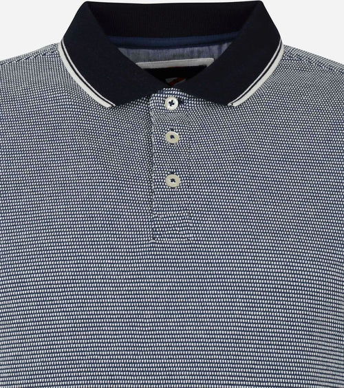 Suitable Oxford polo donkerblauw
