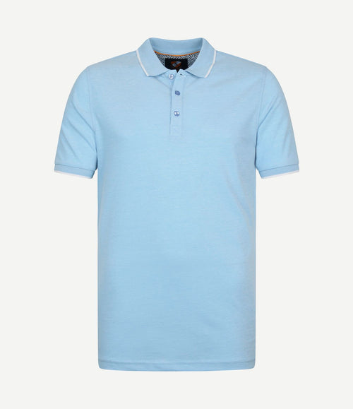 Oxford polo lichtblauw