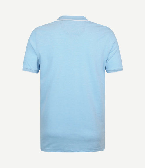 Oxford polo lichtblauw