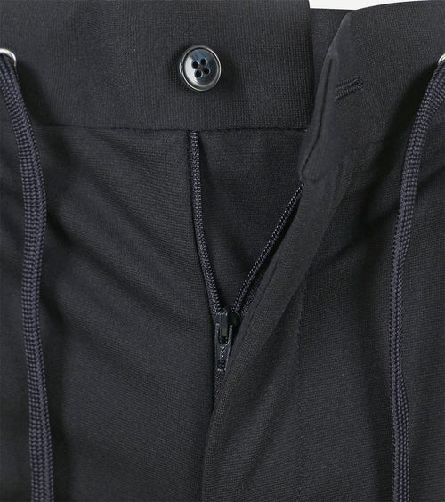 Suitable pantalon jersey donkerblauw | Slim-fit