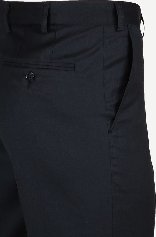 Suitable pantalon piga wol donkerblauw