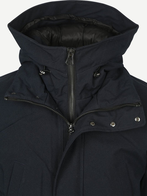 Parka zwart mountain donkerblauw