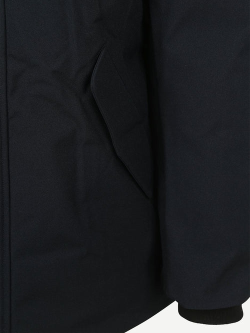 Parka zwart mountain donkerblauw