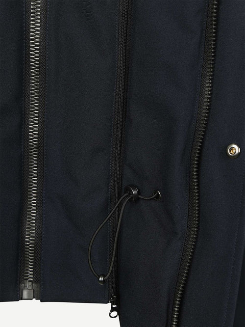 Parka zwart mountain donkerblauw