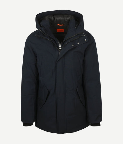 Suitable parka zwart mountain donkerblauw