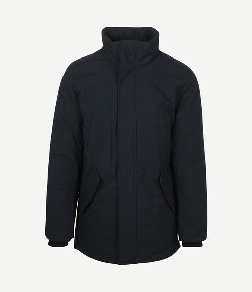 Parka zwart mountain donkerblauw
