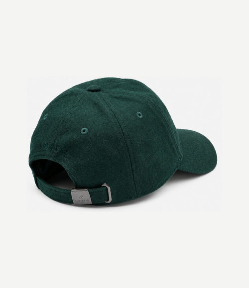 Cap wool blend groen