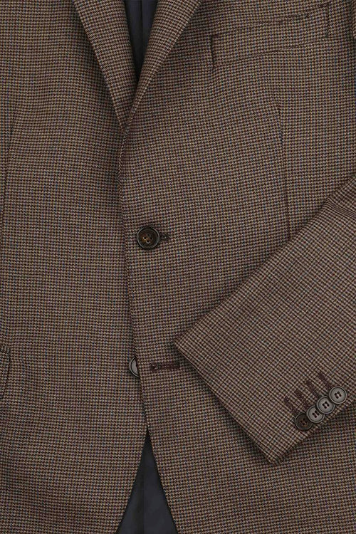 Suitable pied de poule colbert wol bruin