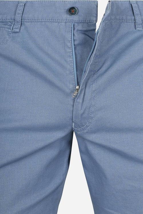 Suitable Plato chino blauw | Slim-fit