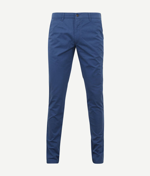 Suitable Plato chino blauw | Slim-fit