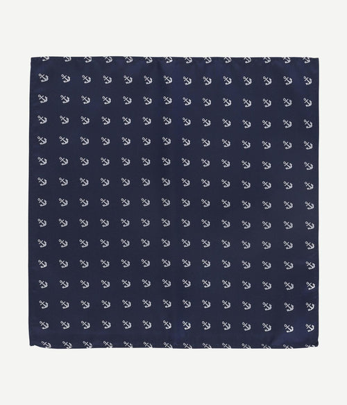 Suitable pochet anker donkerblauw