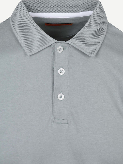 Boris poloshirt cement groen