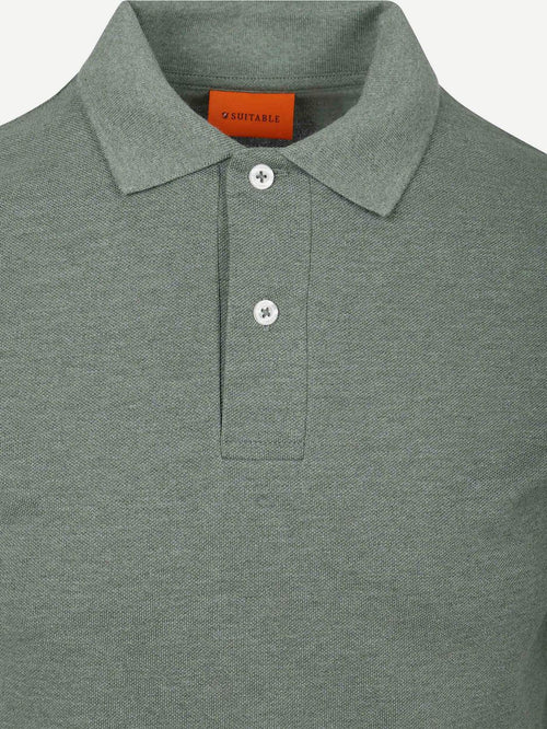 Poloshirt mel pique groen