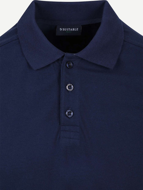 Respect polo tiger donkerblauw