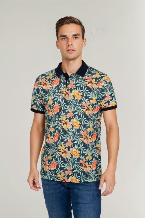 Suitable polo bloemen groen